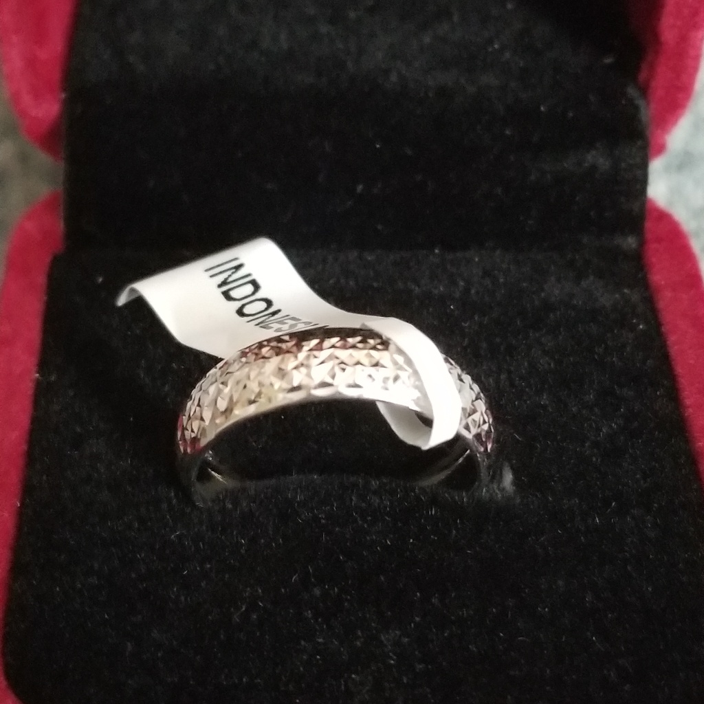 10k White Gold Band Ring